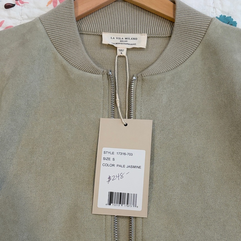 LA VILA MILANO Women's Olive Bomber Jacket - Picture 7 of 10